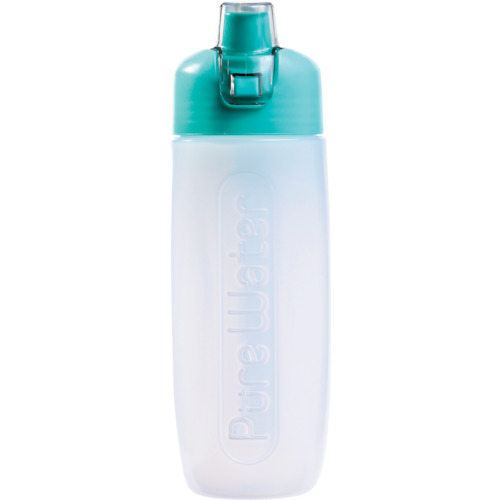 【TRUSCO】クリタック　携帯用浄水ボトル　ピュアウォーター　エメラルドグリーン